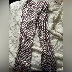 White zebra pants